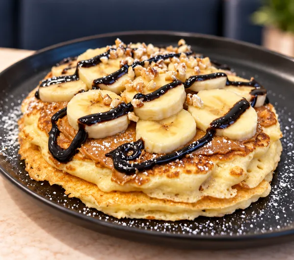 Pancake Lotus e banana